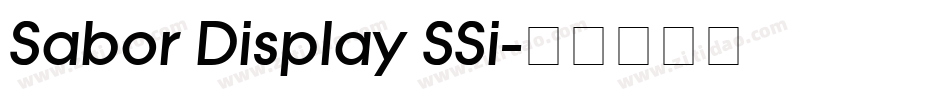 Sabor Display SSi字体转换